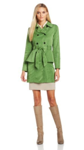 Green Kensie Trench Coat