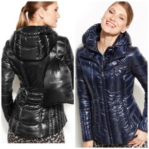Laundry by Shelli Segal Hooded Quilted Packable Puffer Coat