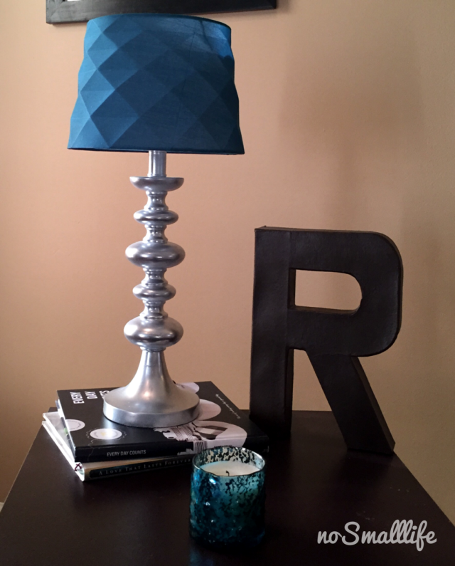 Makeover your lamp for FREE! Silver Metallic Spray Painted Lamp