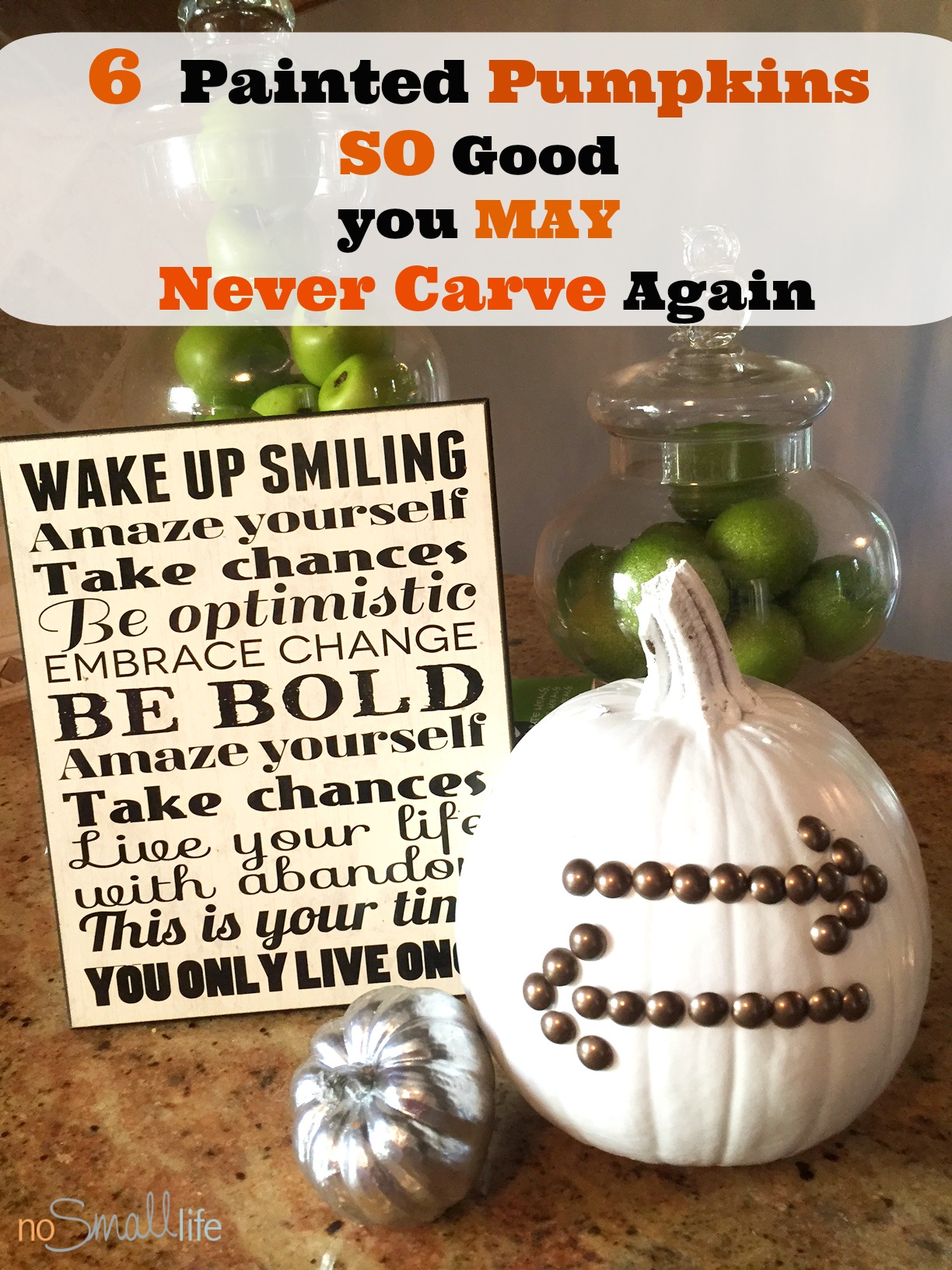NEW No Carve Pumpkin Ideas-NoSmallLife