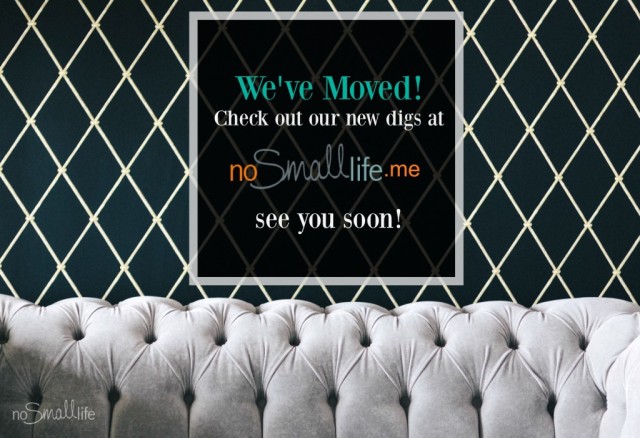 Our Blog has Moved! Check us out on NoSmallLife.me
